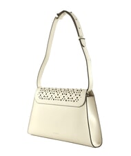 COCCINELLE DEW COW PERFORED Borsa a spalla in pelle blanco - Borse Donna - 3