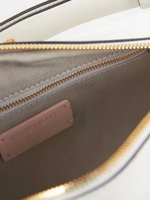 MALETA CALF Borsa  a spalla in pelle liscia blanco - Borse Donna