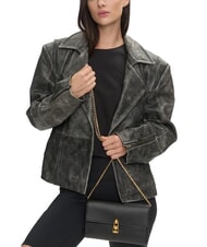 COCCINELLE CAMPIONARIO - MAGIE 2NITE Pochette in pelle con tracolla catena Nero - Borse Donna - 4