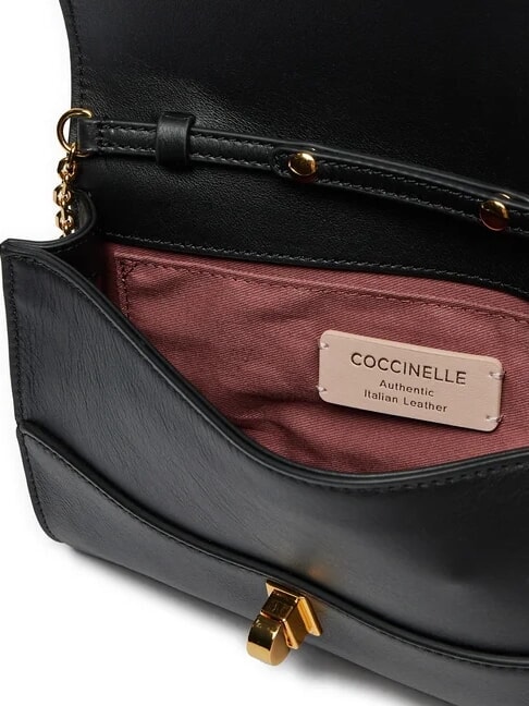 CAMPIONARIO - MAGIE 2NITE Pochette in pelle con tracolla catena Nero - Borse Donna