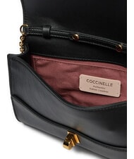 COCCINELLE CAMPIONARIO - MAGIE 2NITE Pochette in pelle con tracolla catena Nero - Borse Donna - 5