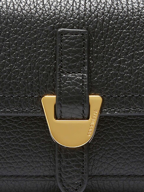 CAMPUS Portafoglio medio pelle martellata Nero - Portafogli Donna