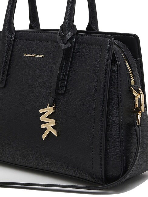 LAILA Borsa a mano in pelle con tracolla black - Borse Donna