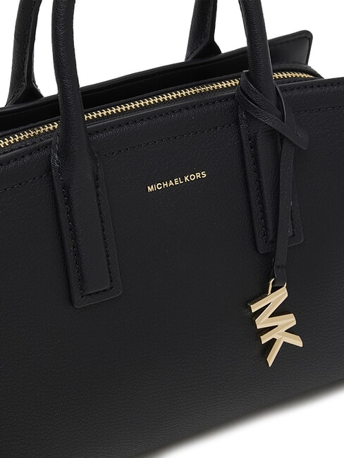 LAILA Borsa a mano in pelle con tracolla black - Borse Donna