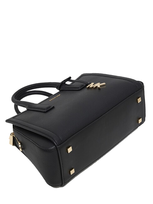 LAILA Borsa a mano in pelle con tracolla black - Borse Donna