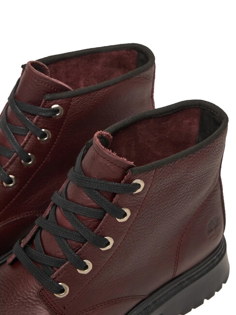 CAMBRIA VALLEY Anfibi in pelle burgundy fullgrain - Scarpe Donna