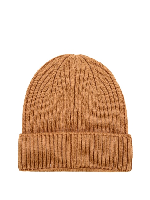 RIB KNIT Cappello con risvolto wheat - Cappelli