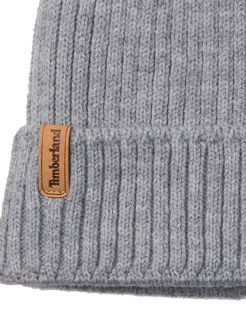 RIB KNIT Cappello con risvolto medium grey heather - Cappelli