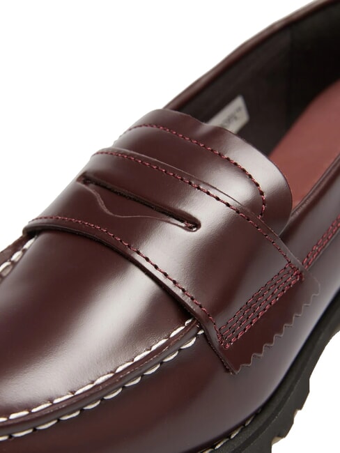 NOREEN Mocassini in pelle burgundy fullgrain - Scarpe Donna
