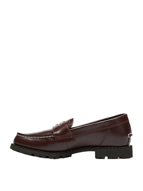 NOREEN Mocassini in pelle burgundy fullgrain - Scarpe Donna