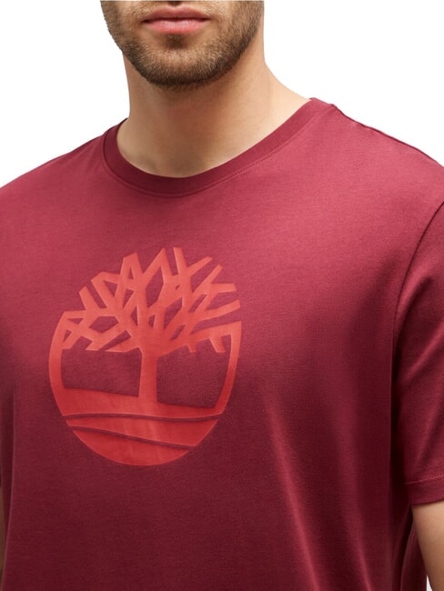 KBEC RIVER T-shirt a mezze maniche burgundy - T-shirt Uomo