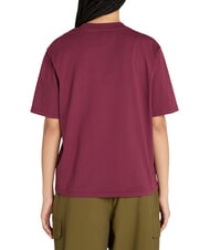 TIMBERLAND STACK LOGO  T-Shirt in cotone burgundy - T-shirt e Top Donna - 2