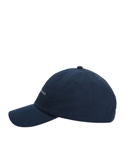 TJM LINEAR LOGO Cappello con visiera dark night navy - Cappelli