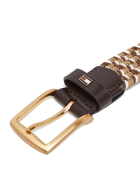 DENTON Cintura elasticizzata intrecciata coffee bean - Cinture