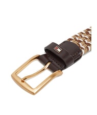 TOMMY HILFIGER DENTON Cintura elasticizzata intrecciata coffee bean - Cinture - 4