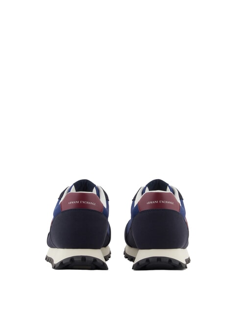 DROP MICROSUEDE Sneakers con logo a contrasto deep navy+estate blue+pomenegr - Scarpe Uomo