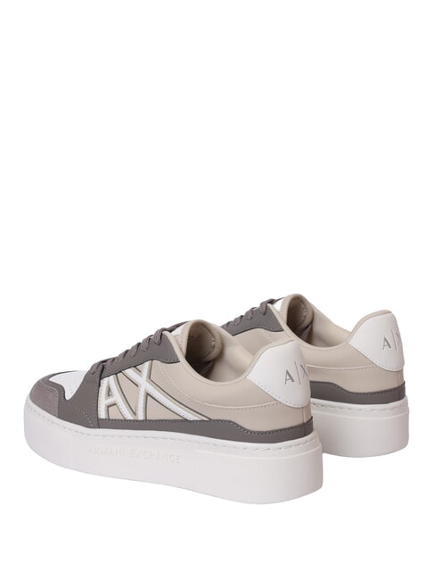 AX LOGO Sneakers platfom brown bass+sand - Scarpe Donna