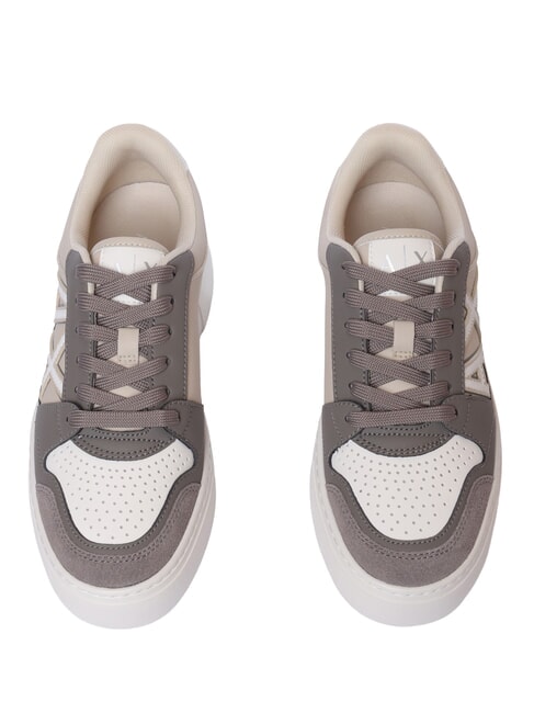 AX LOGO Sneakers platfom brown bass+sand - Scarpe Donna