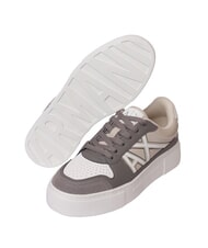 ARMANI EXCHANGE AX LOGO Sneakers platfom brown bass+sand - Scarpe Donna - 5
