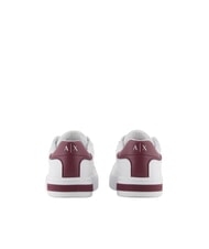 ARMANI EXCHANGE A|X Sneakers in pelle optical white+groove - Scarpe Donna - 3