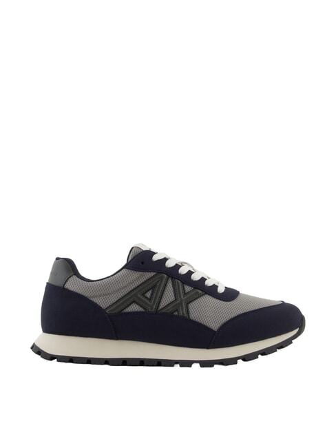 DROP MICROSUEDE Sneakers con logo a contrasto deep navy+gray+chimera - Scarpe Uomo