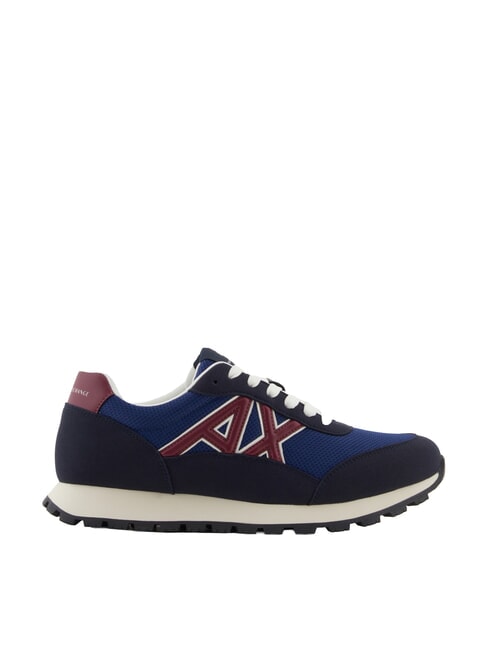 DROP MICROSUEDE Sneakers con logo a contrasto deep navy+estate blue+pomenegr - Scarpe Uomo