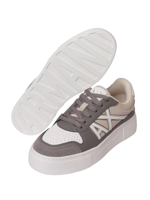AX LOGO Sneakers platfom brown bass+sand - Scarpe Donna