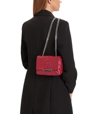 ARMANI EXCHANGE A|X MATELASSE Borsa mini a tracolla red dahlia - Borse Donna - 5