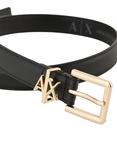 TONGUE Cintura in pelle Nero - Cinture