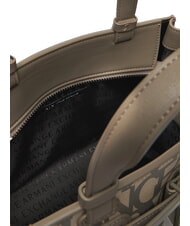 ARMANI EXCHANGE LOGO ALL OVER Borsa piccola con tracolla sound sand / brown bass - Borse Donna - 4