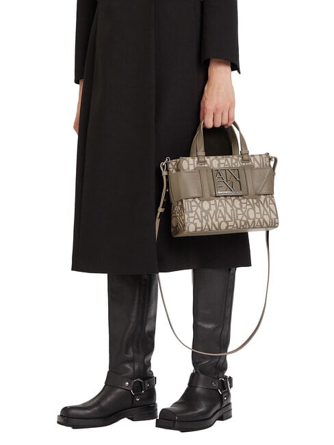 LOGO ALL OVER Borsa piccola con tracolla sound sand / brown bass - Borse Donna