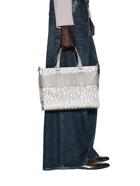 LOGO ALL OVER Borsa a mano con tracolla sound sand / brown bass - Borse Donna