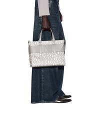 ARMANI EXCHANGE LOGO ALL OVER Borsa a mano con tracolla sound sand / brown bass - Borse Donna - 5