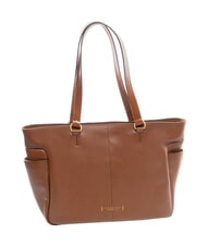 THE BRIDGE LETIZIA Shopping Bag in pelle MARRONE - Borse Donna - 2