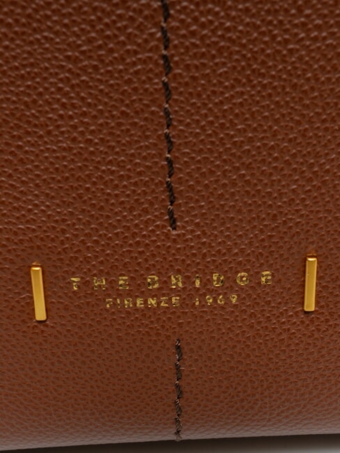 LETIZIA Shopping Bag in pelle MARRONE - Borse Donna