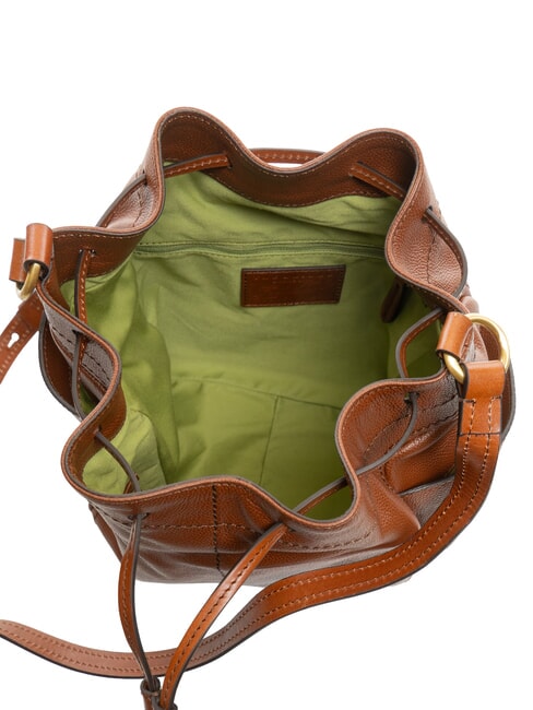 LETIZIA Secchiello in pelle MARRONE - Borse Donna