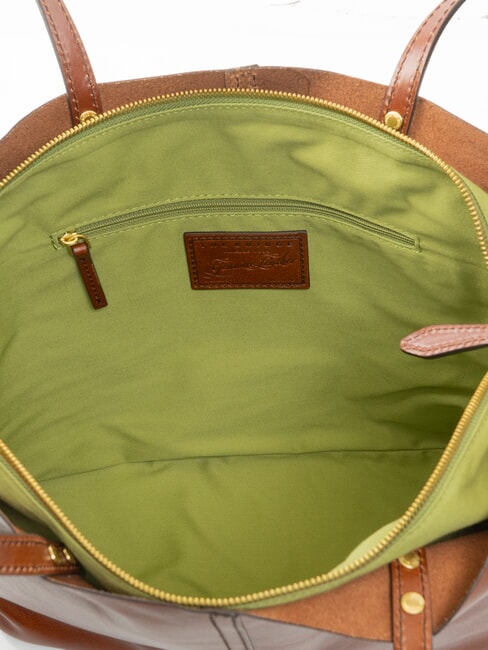 LISA Shopping Bag in pelle MARRONE - Borse Donna