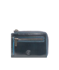 PIQUADRO BLUE SQUARE Astuccio portachiavi in pelle blu - Portachiavi - 2