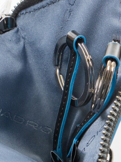 BLUE SQUARE Astuccio portachiavi in pelle Nero - Portachiavi