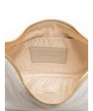 BORBONESE HOBO LUNA MINI ECO LINE Borsa sacca a tracolla white cotton - Borse Donna - 4
