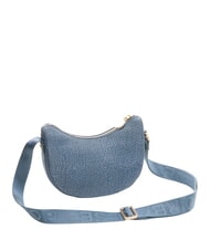 BORBONESE HOBO LUNA MINI ECO LINE Borsa sacca a tracolla blu lapis - Borse Donna - 2
