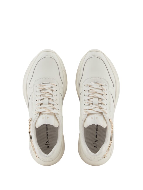A|X Chain  Sneakers in pelle off white+off white - Scarpe Donna