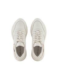 ARMANI EXCHANGE A|X Chain  Sneakers in pelle off white+off white - Scarpe Donna - 4