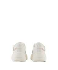 ARMANI EXCHANGE A|X Chain  Sneakers in pelle off white+off white - Scarpe Donna - 3