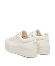 ARMANI EXCHANGE KURT MINI-TUMBLED  Sneakers con zeppa 5 cm off white - Scarpe Donna - 3