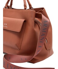 ARMANI EXCHANGE NICOLE Borsa a mano con tasca e tracolla coconut shell - Borse Donna - 4
