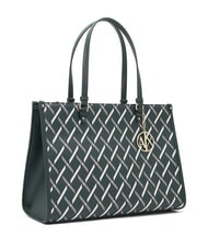 ARMANI EXCHANGE A|X LOGO ALL OVER Borsa a spalla, con tracolla beat green / beat green - Borse Donna - 2