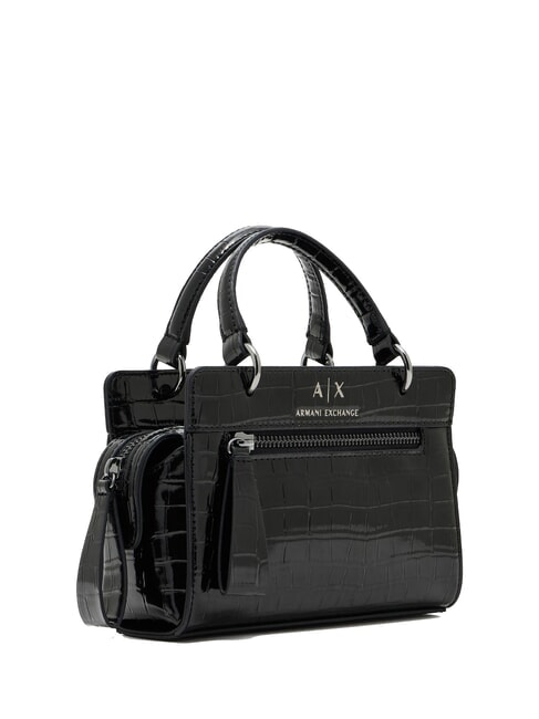 A|X CROCO Micro Bag a mano, con tracolla black - Borse Donna