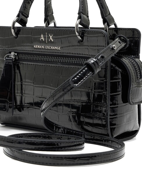 A|X CROCO Micro Bag a mano, con tracolla black - Borse Donna