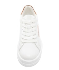 LOVE MOSCHINO ECLIPSE 50 Sneakers in pelle bianco/cuoio - Scarpe Donna - 3
